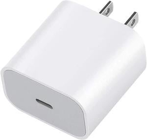 20W USB-C Power Adapter, USB-C Wall Charger PD Power Delivery Fast Charger for iPad/ iPhone 13 Pro Max/12 Pro/12 Mini/11/XR, MacBook Pro, iPad Pro, Pixel, Galaxy, Fast USB Type C iPhone Charger