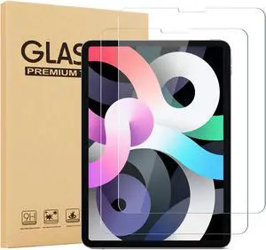 [2 Pack] Apple iPad Air 5 Screen Protector, HD Anti-Scratch Anti-Fingerprint Bubble Free 9H Hardness Tempered Glass Screen Protector For Apple iPad Air 5th Gen 10.9"  2022