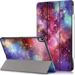 anicestore Case for iPad Air 11 / 10.9 Inch - Slim Lightweight Protective Shell Case with Auto Sleep/Wake Trifold Stand Cover Case for Apple iPad Air 11"/10.9" iPad Air 7th/6th/5th/4th Gen - Galaxy