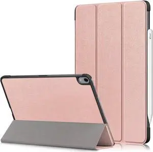 anicestore Case for iPad Air 11 / 10.9 Inch - Slim Lightweight Protective Shell Case with Auto Sleep/Wake Trifold Stand Cover Case for Apple iPad Air 11"/10.9" iPad Air 7th/6th/5th/4th Gen - Rose Gold