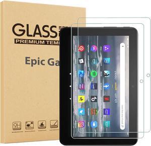 [2 Pack] Amazon Fire 7, Fire 7 Kids Screen Protector, HD Anti-Scratch Anti-Fingerprint Bubble Free 9H Hardness Tempered Glass Screen Protector for Fire 7, Fire 7 Kids 12th Gen 7 Inch Tablet 2022