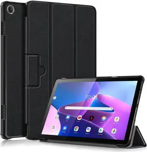 EpicGadget Case for Lenovo Tab M10 10.1 Inch-Slim Lightweight Protective Shell Case with Auto Sleep/Wake Trifold Stand Cover Case for Lenovo Tab M10 3rd Gen 10.1" (TB-328) 2022 - Black