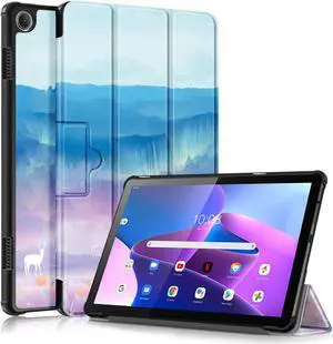 EpicGadget Case for Lenovo Tab M10 10.1 Inch-Slim Lightweight Protective Shell Case with Auto Sleep/Wake Trifold Stand Cover Case for Lenovo Tab M10 3rd Gen 10.1" (TB-328) 2022 - Dream Land
