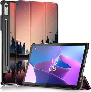 Epicgadget Case for Lenovo Tab P11 Pro (Gen 2) 11.2 inch - Slim Lightweight Smart PU Leather Case Auto Sleep/Wake Cover Trifold Stand Hard Shell Cover for Lenovo Tab P11 Pro (2nd Gen) - Forest Dusk
