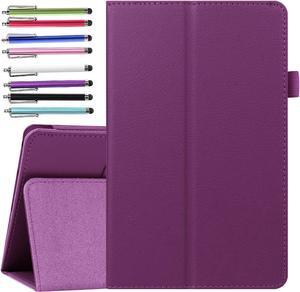 Epicgadget For Lenovo Tab M8 Case, Auto Sleep/Wake Folio Case Stand Cover Compatible with Lenovo 8.0 Inch Tab M8 Gen 3 /Smart Tab M8 Gen 3 /Tab M8 HD LTE /Tab M8 HD/ Smart Tab M8/ Tab M8 FHD (Purple)
