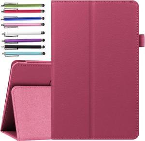 Epicgadget For Lenovo Tab M8 Case, Auto Sleep/Wake Folio Case Stand Cover Compatible with Lenovo 8.0 Inch Tab M8 Gen 3 /Smart Tab M8 Gen 3 /Tab M8 HD LTE /Tab M8 HD/ Smart Tab M8/ Tab M8 FHD (Pink)