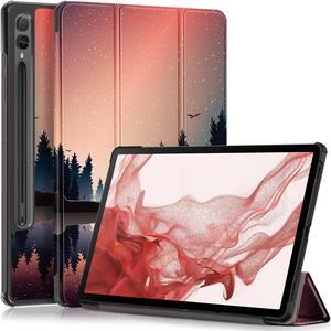 Case for Samsung Galaxy Tab S9 FE 5G 10.9 Inch/Galaxy Tab S9 11 Inch 2023 (SM-X510/X516B/X518U/X710/X716B/X718U) Shockproof Cover Tri-Fold Stand Protective Tablet Case Support Auto Wake/Sleep - Dusk