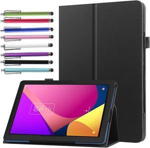 Case for TCL Tab 8 LE 8" Tablet (Model: 9137W) 2023 Release - Slim Lightweight Folding Stand Cover Premium PU Leather Case for TCL Tab 8 LE Tablet Model: 9137W + 1 Stylus Pen (Black)