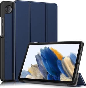 Galaxy Tab A9 Case 8.7 Inch (SM-X110 / SM-X115 / SM-X117) 2023 Release - Trifold Stand Hard Back Shell Protective Smart Cover with Auto Sleep Wake Case for Smasung Galaxy Tab A9 Tablet 8.7" (Blue)