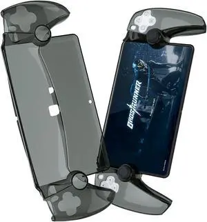 PS Portal Case Transparent Cover for PlayStation Portal Remote Player,  Hard PC Shell Protective Shockproof Anti-Scratch Skin Case for PlayStation Portal Remote Player PS5 Portal Accessories (Black)