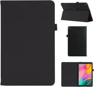 Case for Samsung Galaxy Tab A9 8.7 inch Tablet 2023 Released- Lightweight Folio Stand Flip Cover PU Leather Auto Sleep Wake Case for Samsung Galaxy Tab A9 (SM-X110/ X115/ X117) 8.7" (Black)