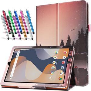 anicestore Case for ONN 7 Inch Tablet (2024 Model) Gen 4 - Slim Lightweight Folio PU Leather Folding Stand Cover Auto Sleep & Wake Case for 2024 Onn Surf 7" Kids Tablet + 1 Random Stylus (Forest Dusk)