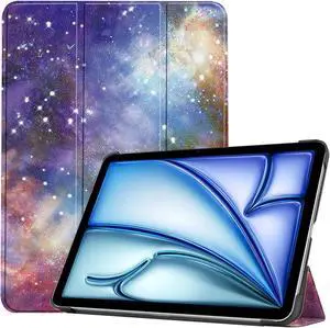 anicestore Case for iPad Air 11 Inch (M3/M2) - Slim Lightweight Protective Shell Case Auto Sleep/Wake Trifold Stand Cover for iPad Air 11"/10.9" (7th/6th/5th/4th Gen) 2025/2024/2022/2020 (Galaxy)