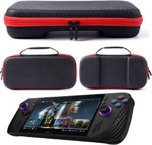 Carrying Case for  ASUS ROG Ally / ROG Ally X / Steam Deck / MSI Claw A1M Console & Accessories, Portable Travel Handheld Case for Storage, EVA Shockproof Protective Carry Bag with Large Capacity