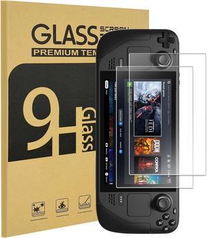 (2 Pieces) Steam Deck / Steam Deck OLED Screen Protector Tempered Glass - Anti Scratch 9H Hardness Protection Film Screen Saver for Steam Deck / Steam Deck OLED Handheld Gaming Console Accessories