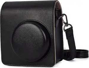 anicestore Fujifilm Instax Mini 40 Instant Film Camera Case with Adjustable Shoulder Straps - Protective Carrying Bag PU Leather Accessories Cover for Fujifilm Instax Mini 40 Camera (Black)