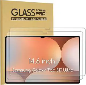 [2-Pack] Screen Protector Compatible with Samsung Galaxy Tab S10 Ultra/ S9 Ultra/ S8 Ultra 14.6", [HD Clarity] [9 Hardness] Tempered Glass Replacement for SM-X920/SM-X910/SM-X900/SM-X906 14.6 inch