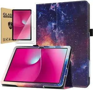 Folding Stand Cover Case for T-Mobile REVVL Tab 2 5G 10.1" (2025) Tablet with 2 Pack Screen Protector Tempered Glass Screen Saver for REVVL Tab 2 10.1 Inch Android Tablet 2025 Released (Starry Sky) Folding Stand Cover Case for T-Mobile REVVL Tab 2 5G 10.1" (2025) Tablet with 2 Pack Screen Protector Tempered Glass Screen Saver for REVVL Tab 2 10.1 Inch Android Tablet 2025 Released (Starry Sky)