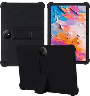 anicestore Case for TCL NXTPAPER 11 Plus Tablet 11.5-Inch Soft Silicone Cover with Adjustable Stand Shockproof Kids Friendly Cover for TCL NXTPAPER 11 Plus 11.5" Tablet 2025 (Model 9469X2) - Black
