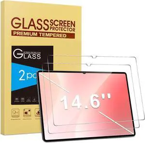 2 Pack Screen Protector for Samsung Galaxy Tab S11 Ultra / S10 Ultra / S9 Ultra / S8 Ultra 14.6 Inch, 9H Tempered Glass for Galaxy Tablet S11 Ultra, Anti-Scratch/Case Friendly