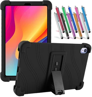 Case For Onn 8.1" Tablet (2026 Model), Kids Friendly Soft Silicone Adjustable Stand Cover Case for Onn 8.1 inch Core Tablet Gen 5 (Model: 36018340) 2026 Release + 1 Random Color Stylus - (Black) Case For Onn 8.1" Tablet (2026 Model), Kids Friendly Soft Silicone Adjustable Stand Cover Case for Onn 8.1 inch Core Tablet Gen 5 (Model: 36018340) 2026 Release + 1 Random Color Stylus - (Black)