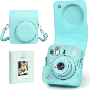 Camera Case for Fujifilm Instax Mini 13 Instant Camera -PU Leather Bag Protective Cover, Camera Crossbody Bag for Fuji Mini 13 with 64 Photo Album 2x3, and Adjustable Shoulder Strap, No Camera (Green) Camera Case for Fujifilm Instax Mini 13 Instant Camera -PU Leather Bag Protective Cover, Camera Crossbody Bag for Fuji Mini 13 with 64 Photo Album 2x3, and Adjustable Shoulder Strap, No Camera (Green)