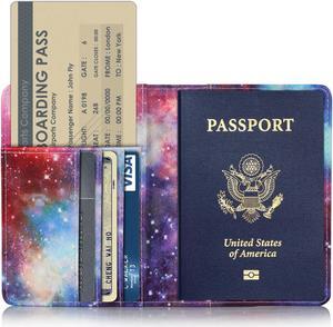 EpicGadget(TM) Premium Leather Passport Holder Travel Wallet Cover Case