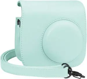 Fujifilm Instax Mini 8 Mini 9 Instant Camera Protective Case, EpicGadget PU Leather Bag Cover with Removable Strap Camera Case for Fujifilm Instax Mini 9/Mini 8