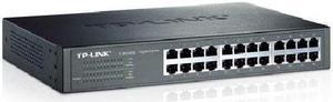 TP-LINK (TL-SG1024D) 24-Port Gigabit Unmanaged  Desktop/Rackmount Switch, Steel Case