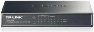 TP-LINK (TL-SG1008P) 8-Port Gigabit Unmanaged Desktop Switch, 4-Port PoE, Steel Case