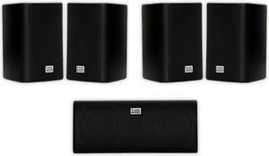 Acoustic Audio AA351B and AA35CB Indoor Speakers Home Theater 5 Speaker Set