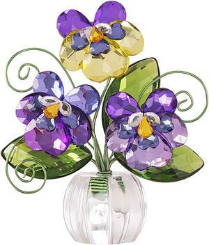 Ganz Acrylic Pansy POSY POT, 3"