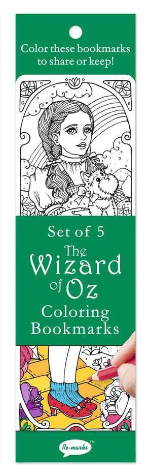 Re-marks Wizard of Oz Literary Colormarks Coloring Bookmarks Re-marks Wizard of Oz Literary Colormarks Coloring Bookmarks