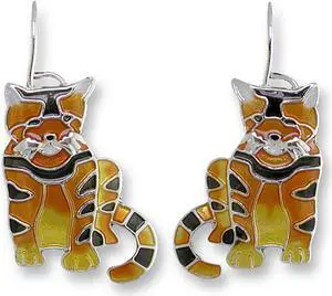 Linda Bolhuis Golden Tabby Dangle Earrings By Zarah Linda Bolhuis Golden Tabby Dangle Earrings By Zarah