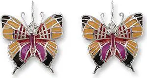 Sue Coccia Daggerwing Butterfly Ultrafine Enamel Dangle Earrings By Zarah Sue Coccia Daggerwing Butterfly Ultrafine Enamel Dangle Earrings By Zarah