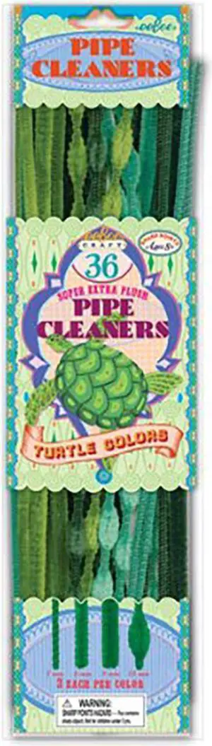 eeBoo Turtle Green Pipe Cleaners Craft Kit eeBoo Turtle Green Pipe Cleaners Craft Kit