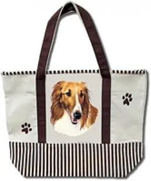 ES Pets 68575-117 Borzoi Heavy Duty Canvas Tote Bag ES Pets 68575-117 Borzoi Heavy Duty Canvas Tote Bag