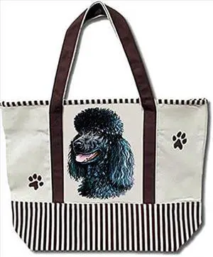 ES Pets 68575-29 Black Poodletote Heavy Duty Canvas Bag ES Pets 68575-29 Black Poodletote Heavy Duty Canvas Bag