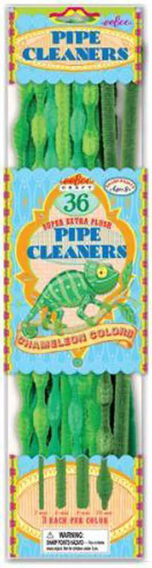 eeBoo Green Pipe Cleaners - Chameleon Colors eeBoo Green Pipe Cleaners - Chameleon Colors