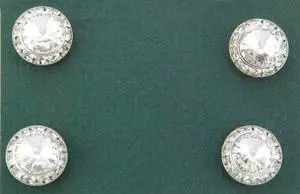 Finishing Touch Magnetic Tack Pin - Crystal - Silver Finish Finishing Touch Magnetic Tack Pin - Crystal - Silver Finish
