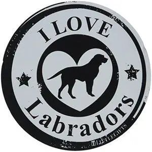 Little Gifts Labrador Circle Car Magnet Little Gifts Labrador Circle Car Magnet