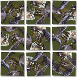 B Dazzle Alligators Scramble Squares 9 Piece Puzzle B Dazzle Alligators Scramble Squares 9 Piece Puzzle