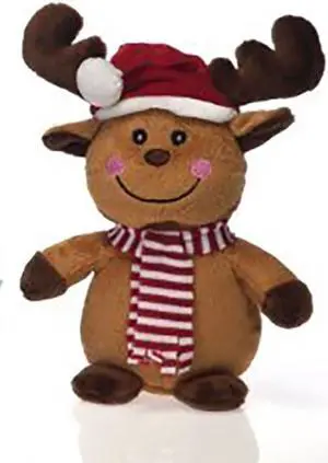 Reindeer Holiday Christmas Pal Plush Stuffed Animal 6" by Fiesta Reindeer Holiday Christmas Pal Plush Stuffed Animal 6" by Fiesta