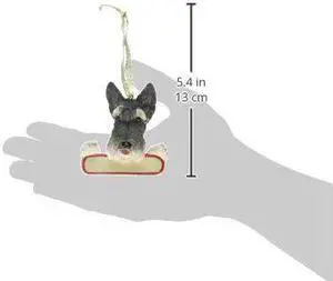 Schnauzer Dog Santa's Pal Christmas Ornament Schnauzer Dog Santa's Pal Christmas Ornament
