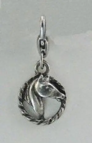 Barbary Horse Head In Rope Charm Zipper Pull Barbary Horse Head In Rope Charm Zipper Pull
