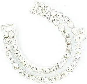 Finishing Touch Horseshoe Crystal Stone Pin - Silver Finish Finishing Touch Horseshoe Crystal Stone Pin - Silver Finish