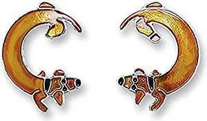 Paul Brent Silver Plated Dachshund Post Earrings Paul Brent Silver Plated Dachshund Post Earrings