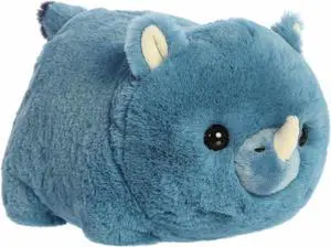 Aurora® Adorable Spudsters Blue Teal Rio Rhino Plush Stuffed Animal Toy, 10" Aurora® Adorable Spudsters Blue Teal Rio Rhino Plush Stuffed Animal Toy, 10"