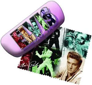 Spoontiques Padded Elvis Presley Eye Glass Case Collage with Lens Cloth Spoontiques Padded Elvis Presley Eye Glass Case Collage with Lens Cloth