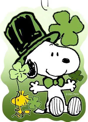 Spoontiques Peanuts St. Patrick's Day Air Freshener (3-Pack) for Cars and Trucks Spoontiques Peanuts St. Patrick's Day Air Freshener (3-Pack) for Cars and Trucks